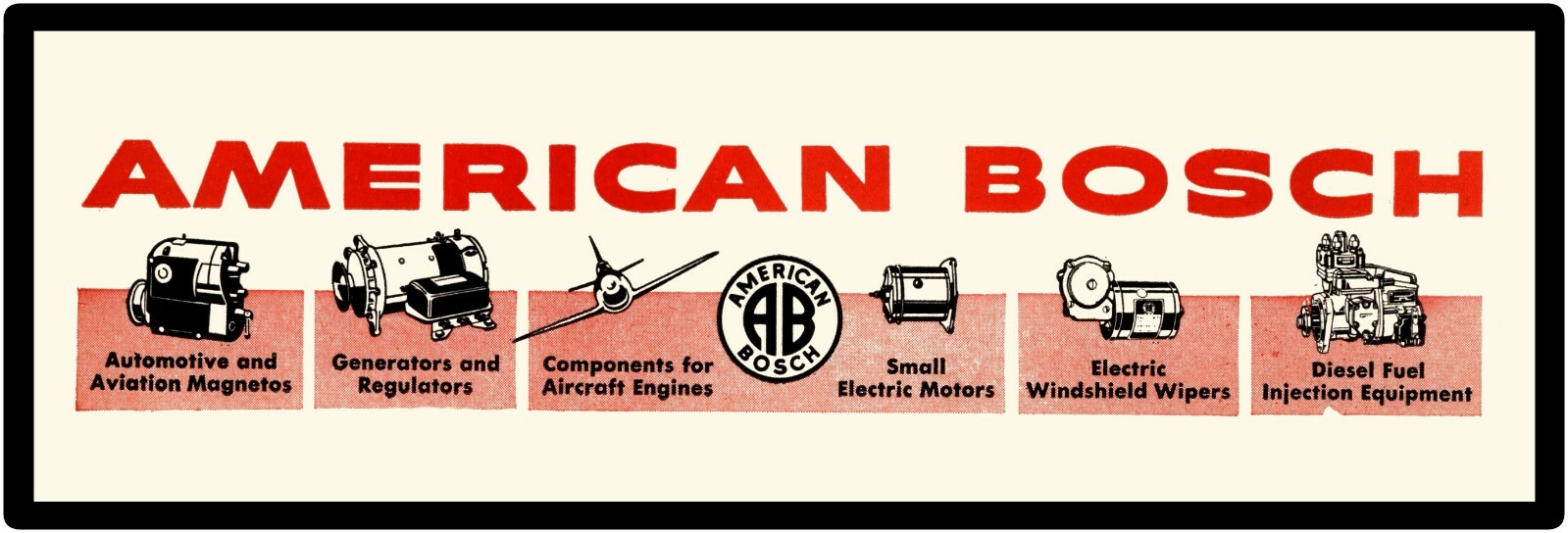 American Bosch Magnetos & Auto Parts Sign, 12\