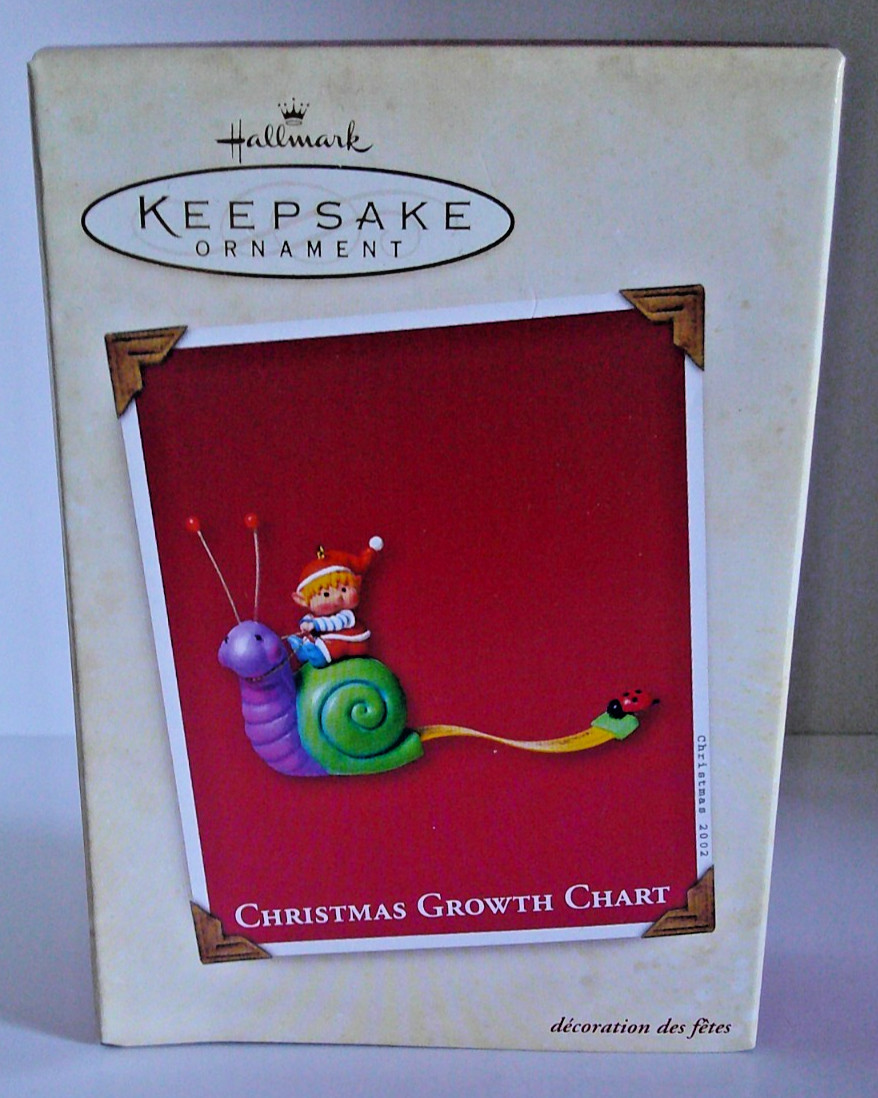 HALLMARK Keepsake Ornament - CHRISTMAS GROWTH CHART - 2002 - BRAND NEW