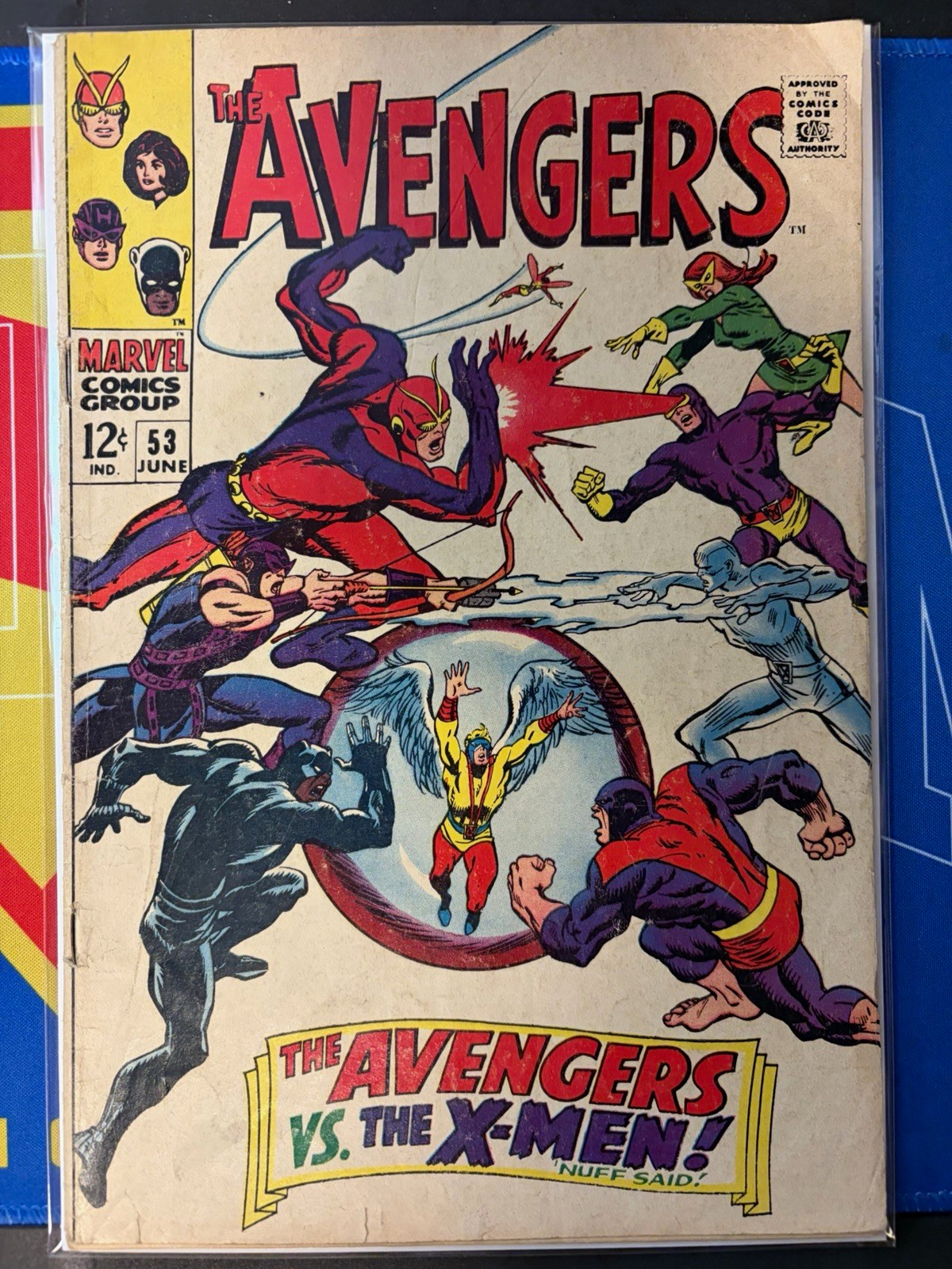 Marvel Comics The Avengers #53 SILVER AGE 1968 KEY 2nd App of Avengers vs X-Men