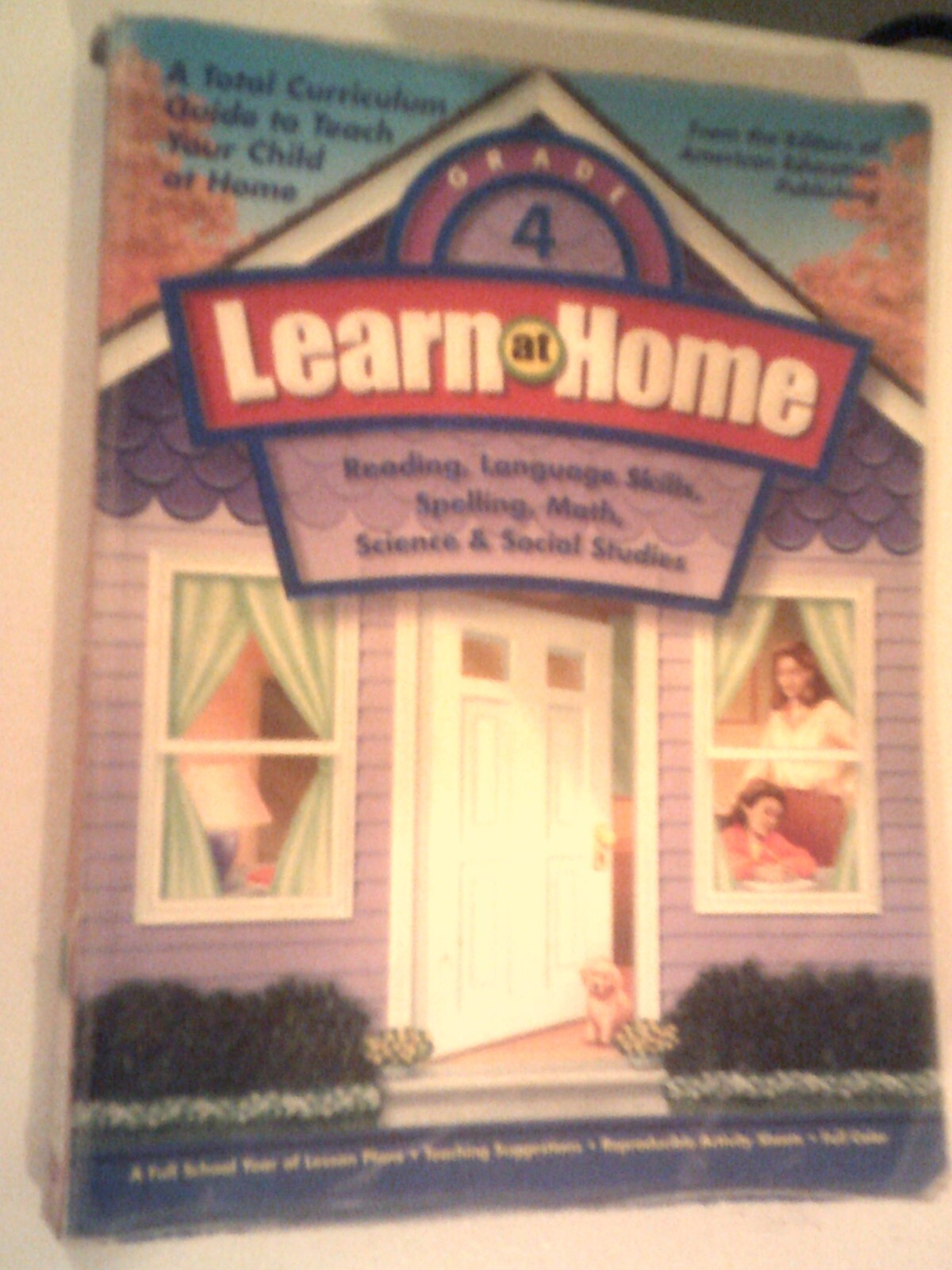 Learn at home grade four, reading, math, spelling, science, social studies, 