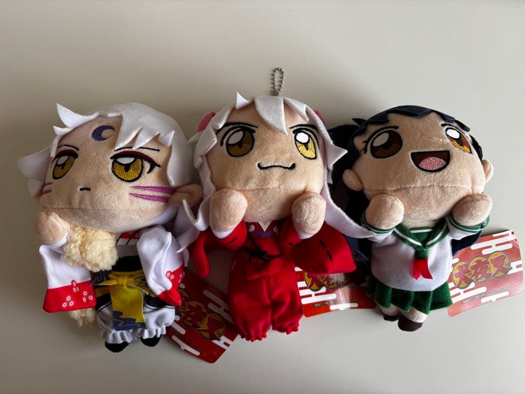 Inuyasha Kagome Sesshomaru Plush Set Stuffed Toys New with Tags 3pc Rare