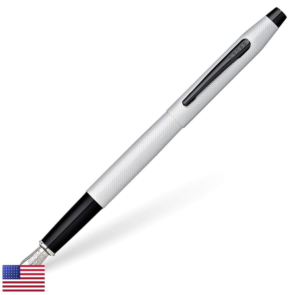 Cross Classic Century Fountain Pen Fine Nib Brushed Chrome AT0086-124FS