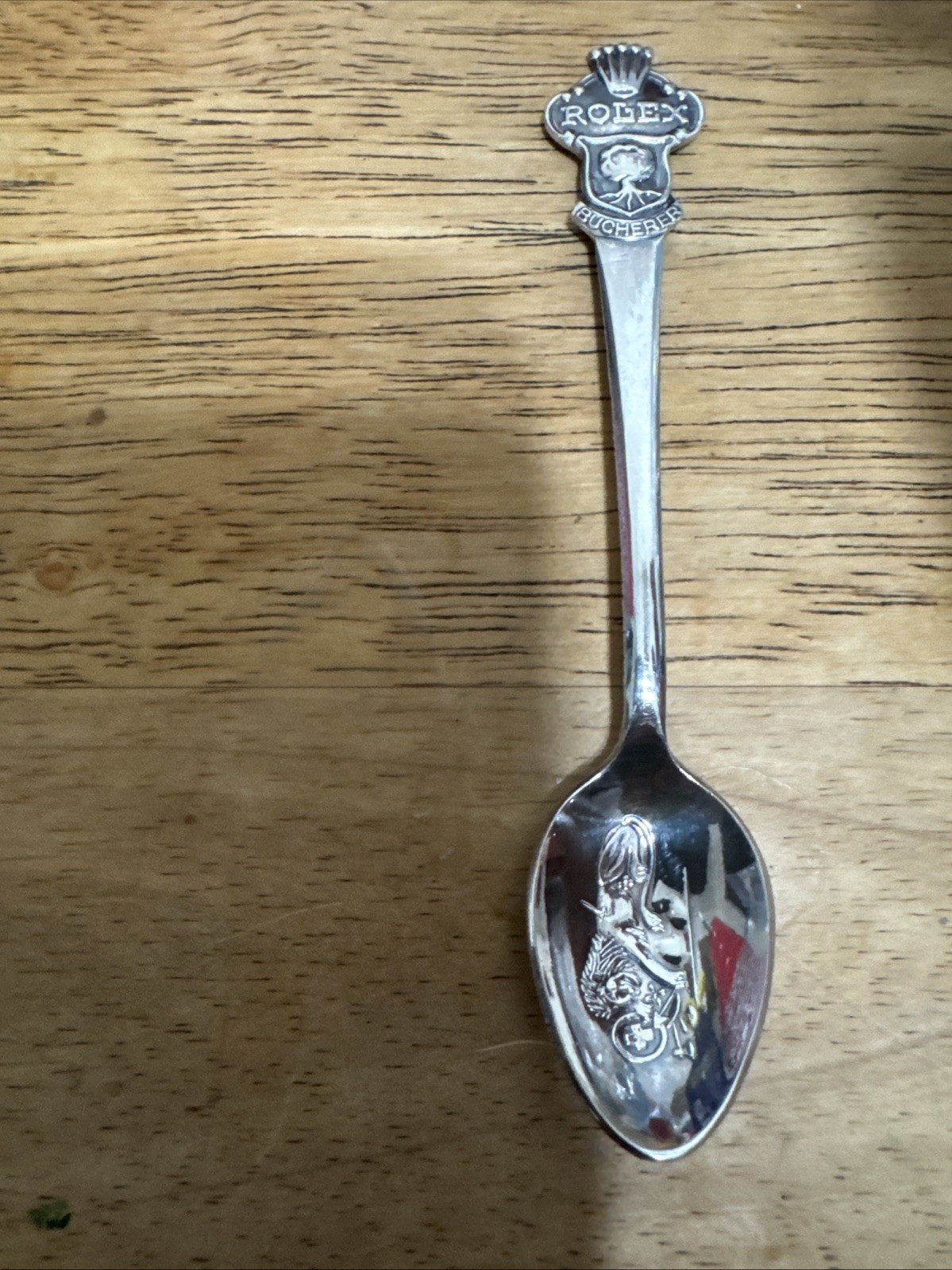 Vintage Rolex Bucherer of Switzerland souvenir spoon.