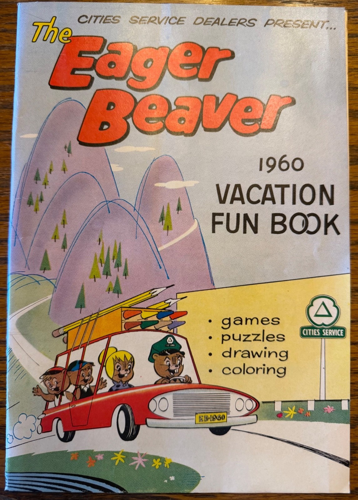 Vintage The Eager Beaver 1960 Vacation Book pristine, unused