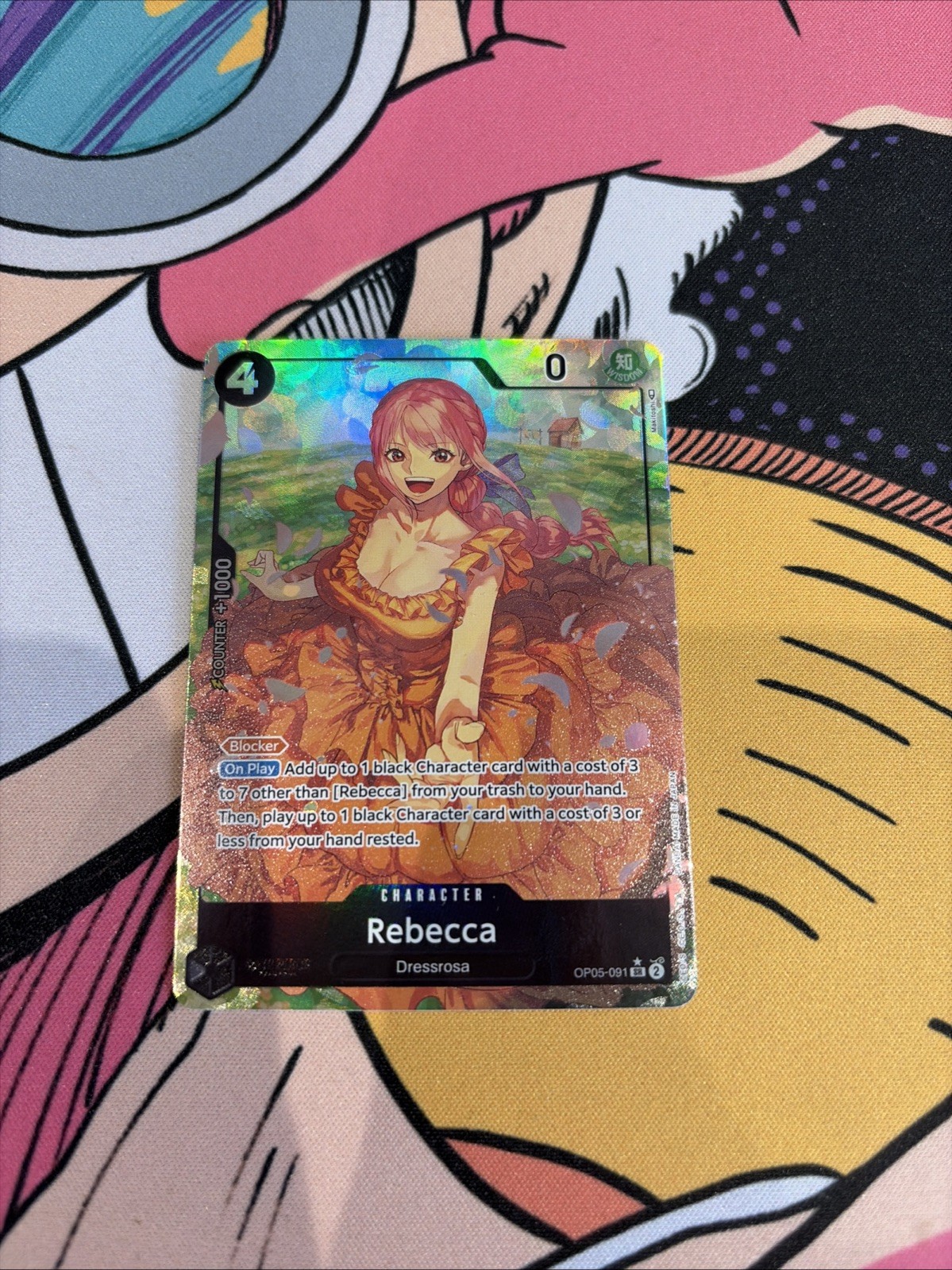 One Piece CCG Rebecca OP05-091 SR English Alternative Art NM