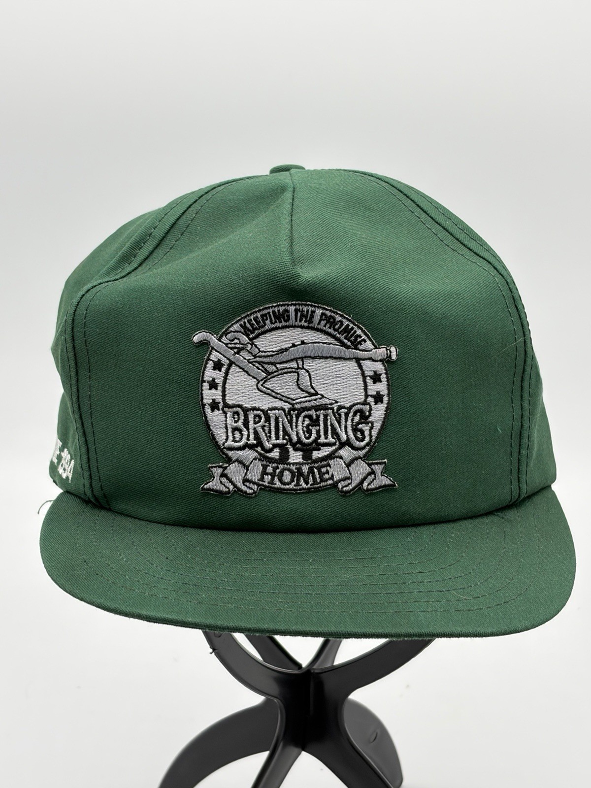 Vintage 1994 JOHN DEERE KEEPING THE PROMISE Hat Cap Green MOLINE ILLINOIS Patch