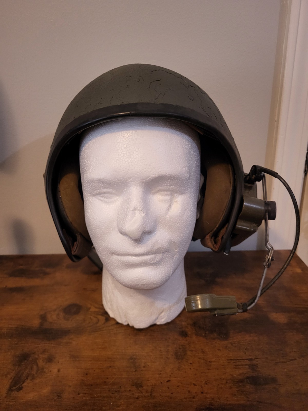 Vietnam War T56-6 CVC Combat Vehicle Crewman Helmet W/ Liner Transponder & Comms