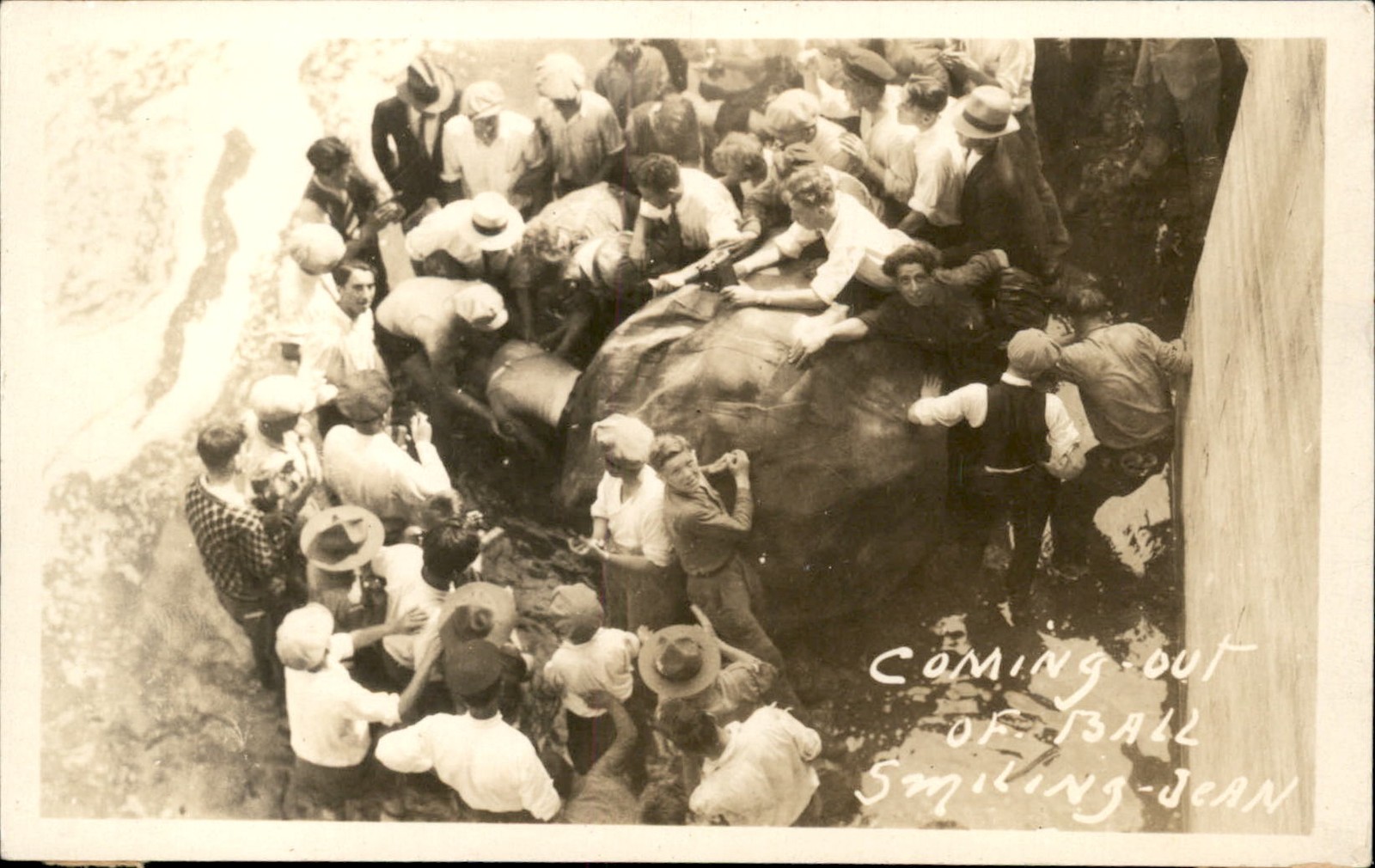 Dare Devil Niagara Falls Jean Lussier c1928 Real Photo Vintage Postcard #2 bhn