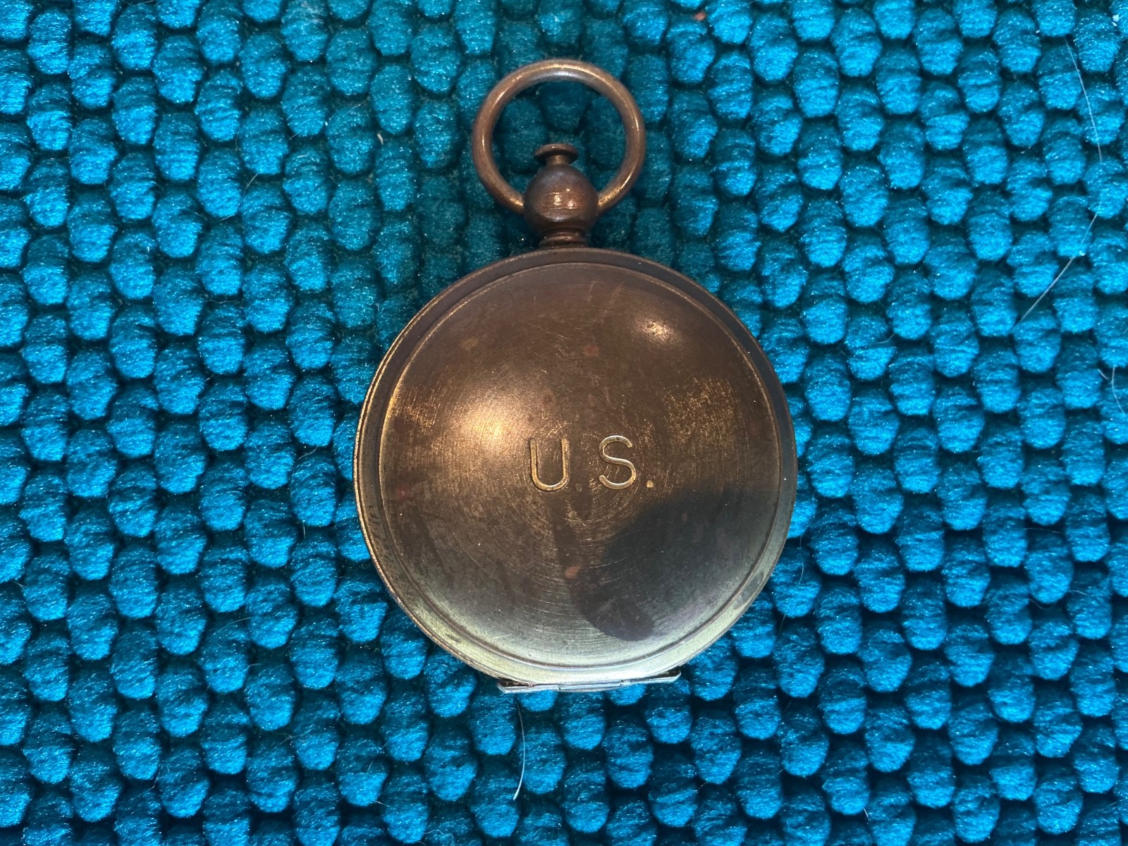Vintage WWII-Era U.S.-Marked Waltham Military Pocket Compass