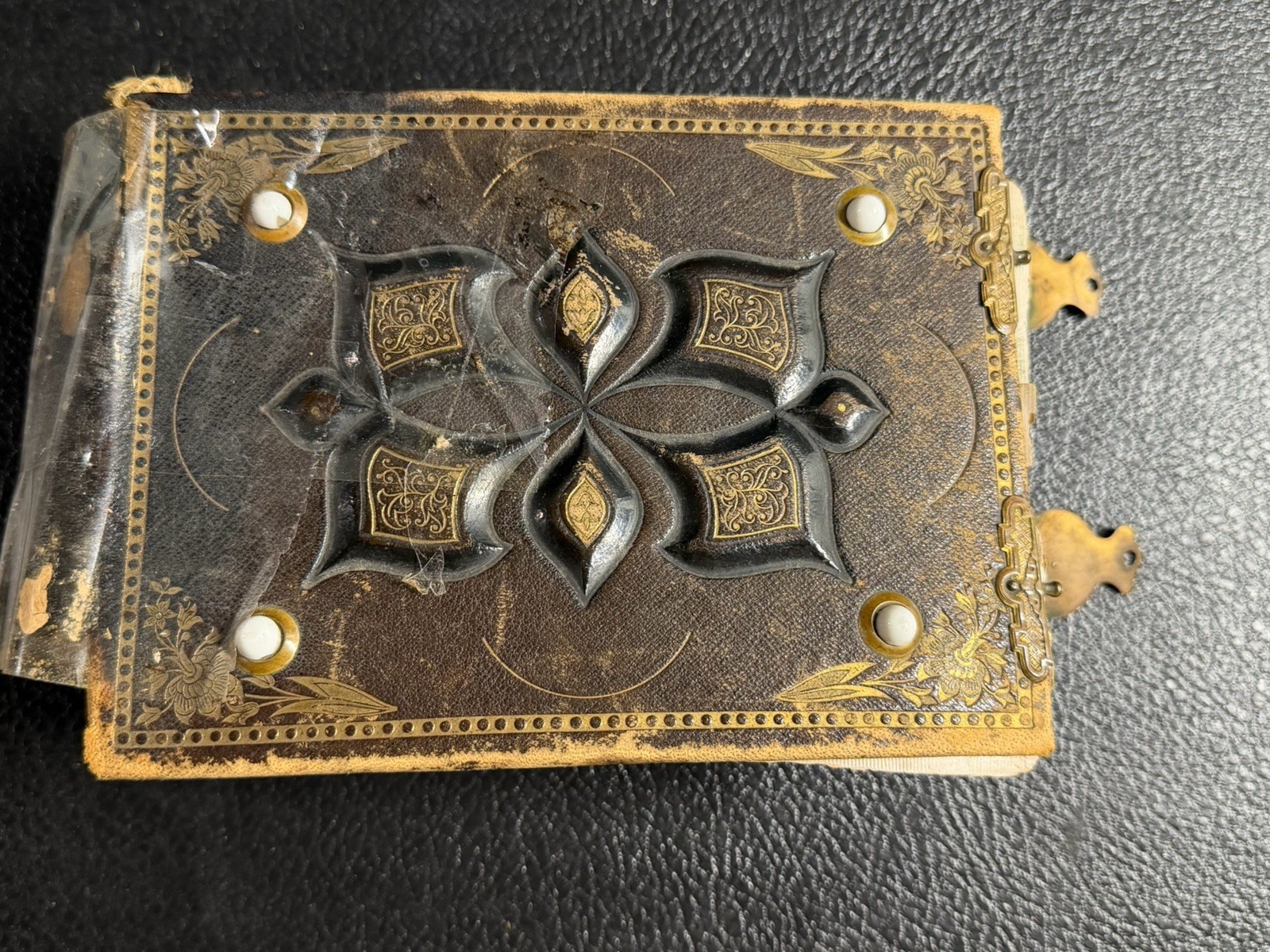Antique Victorian Photo Album CDV Tintype 50 Photo