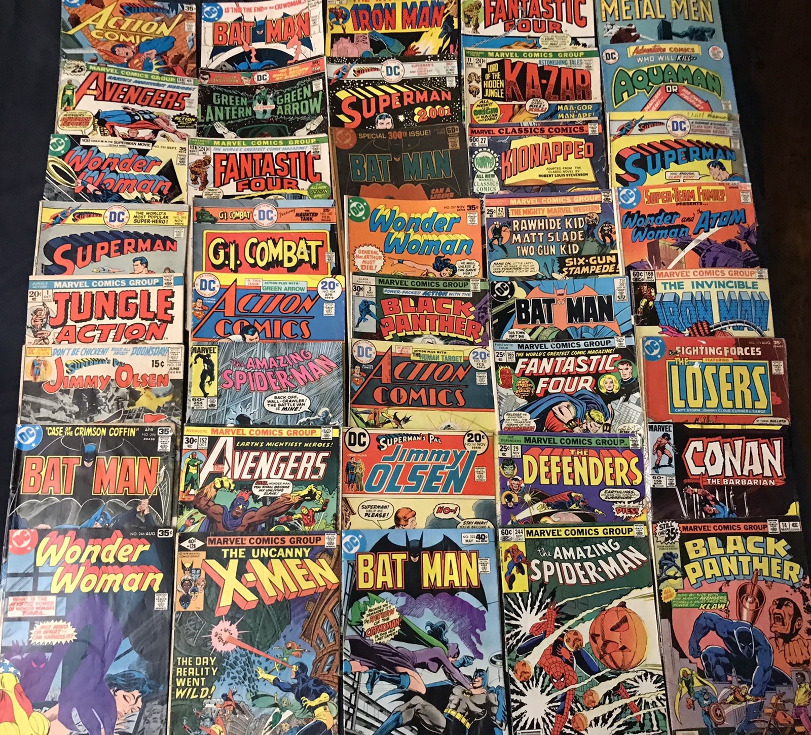 HUGE BRONZE LOT of 40 Comics: Spider-Man, Batman, X-Men, Superman, Avengers...