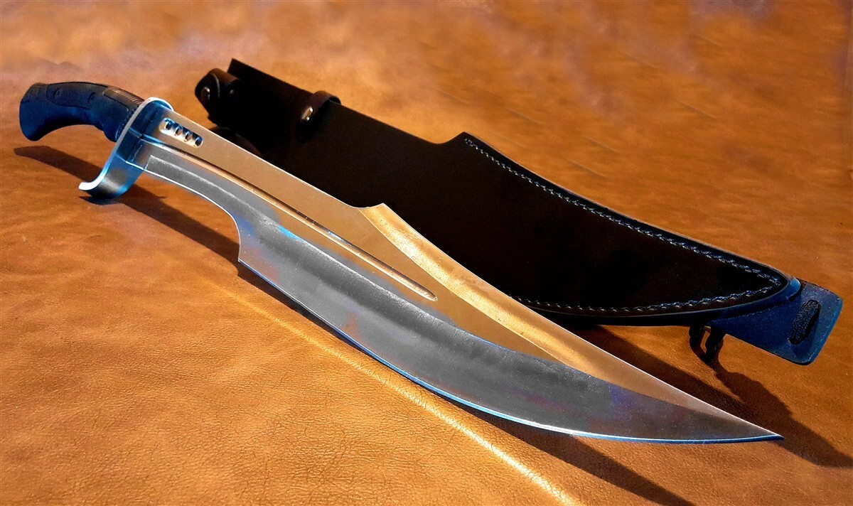 Honshu Real Tactical Spartan 7Cr13 Stainless Steel Heavy Sword/Machete w/Sheath