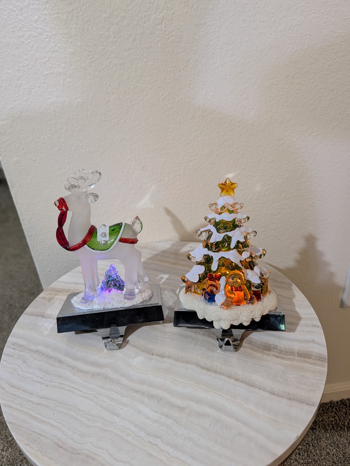 Macy\'s 2009 Holiday Lane Reindeer/Tree, Lighted Stocking Holders