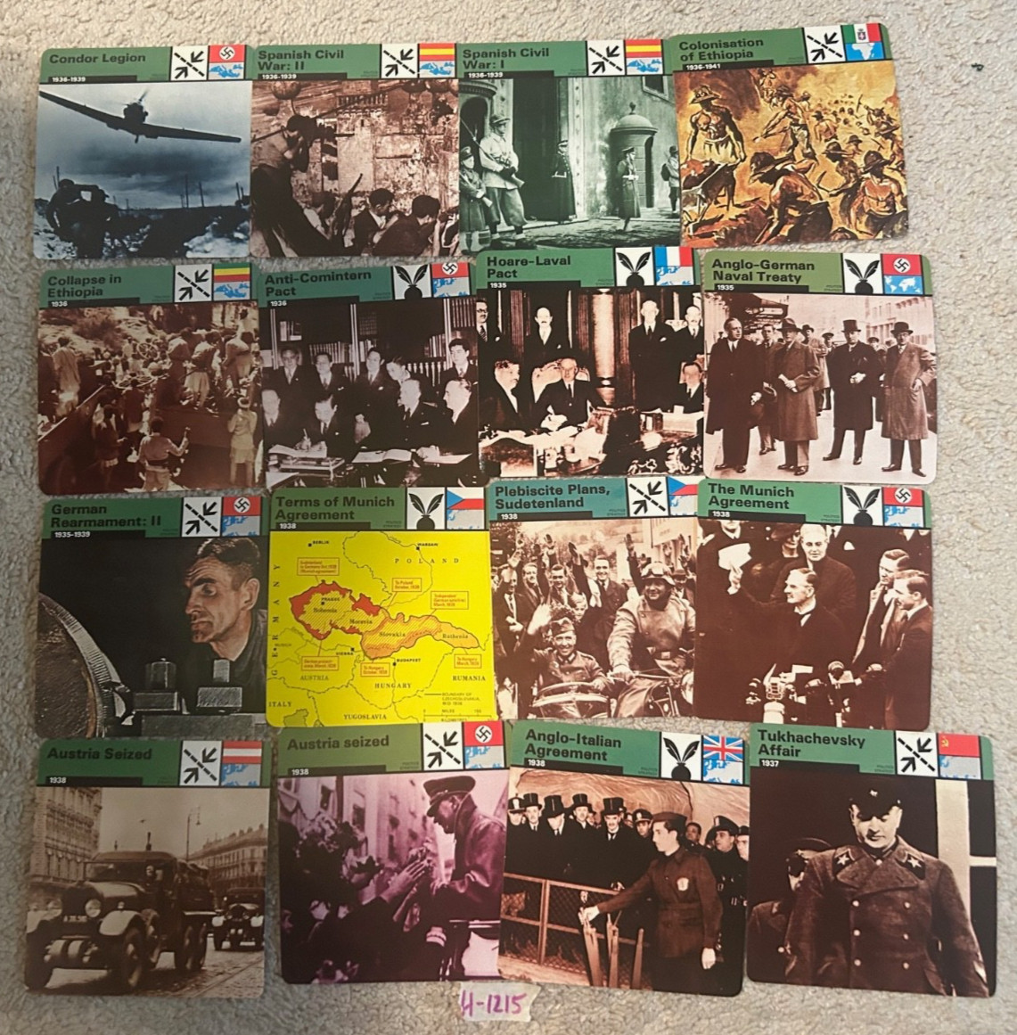 Edito Service WWII Cards Lot H-1215