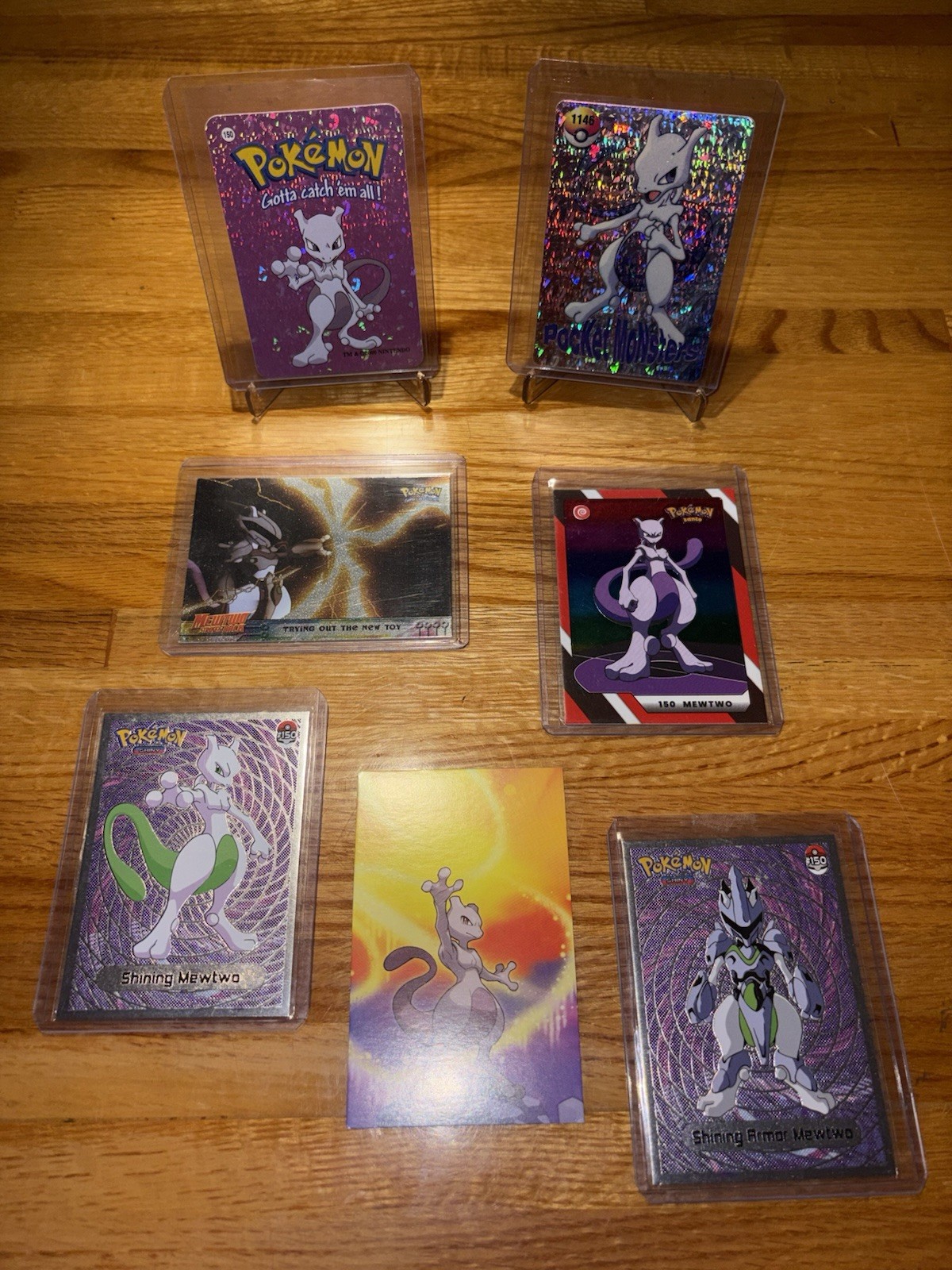 Vintage Mewtwo Pokémon Topps Promotion Movie Scene Cart Lot x7 Bundle - RARE NM