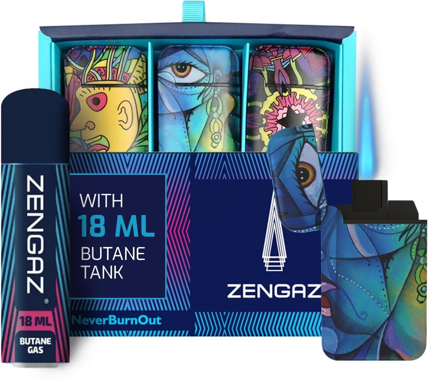 Zengaz - Prefilled - 3 Pack Cool Torch Lighters - It is Only a Dream, 3-Count