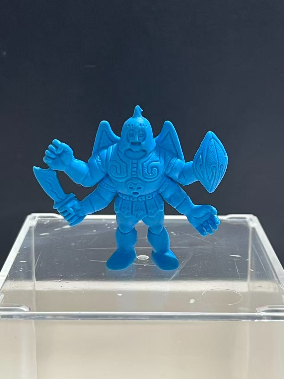 Kinnikuman Kinkeshi Satan Cross Blue Rare M.U.S.C.L.E. Bandai Japan 1980s