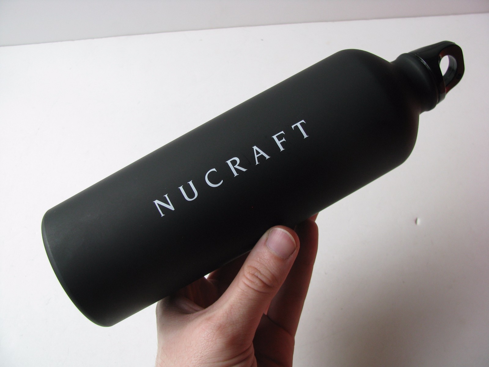 Nucraft Furniture Logo Metal Aluminum Classic 24 oz Aluminum Water Bottle Black