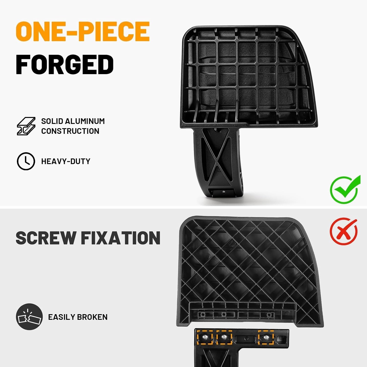 One-Piece Aluminum Upgraded Rear Bed Step Compatible with Toyota Tacoma 2024-202