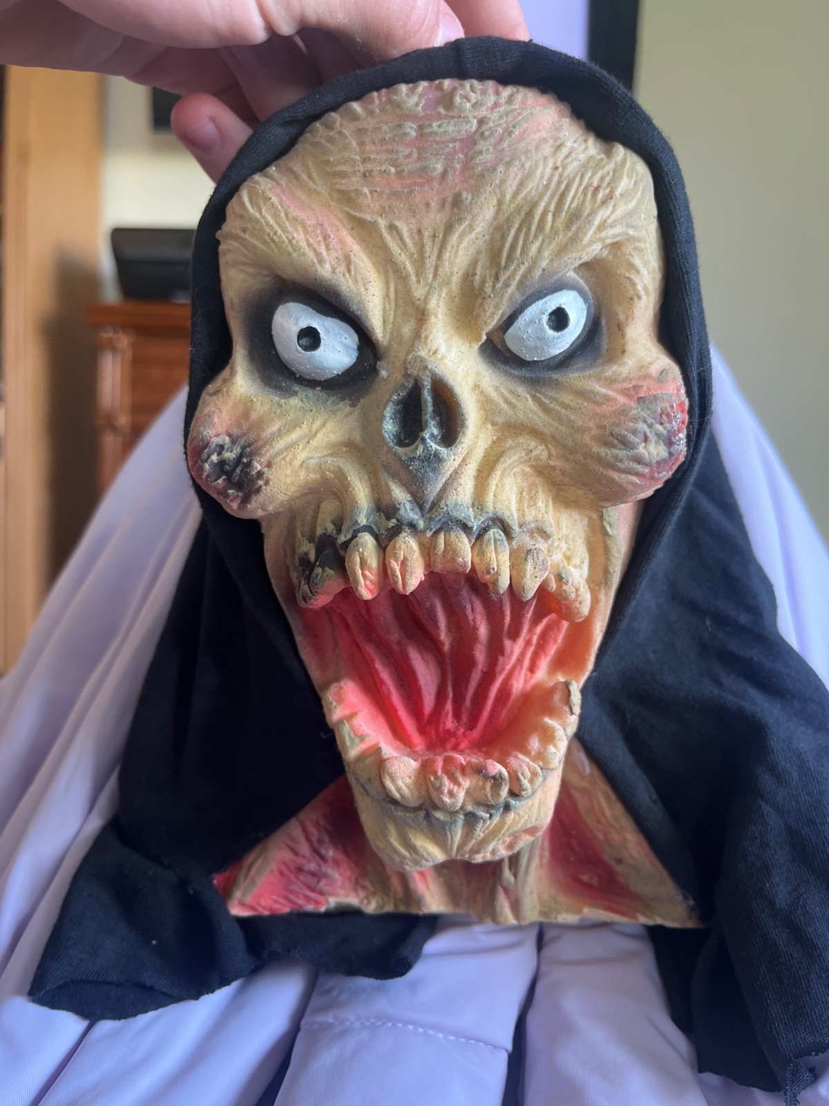 RARE Spirit Halloween latex cotton shroud ghoul