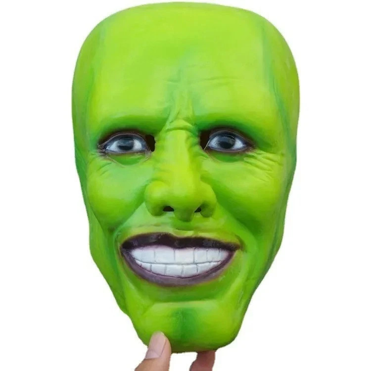 The Mask Green Face Mask Cosplay Halloween Party Costume Carnival Prop us