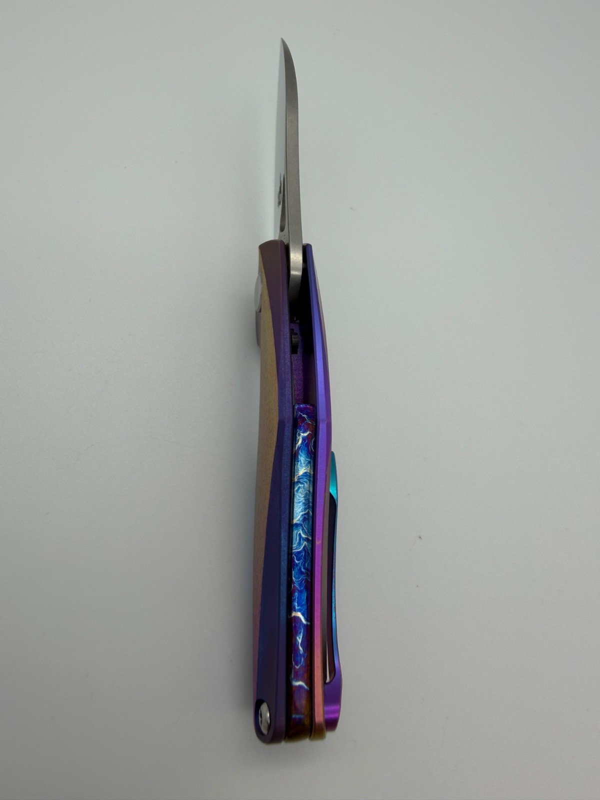Bestech Isham The Reticulan Custom Blue Titanium BT1810B S35VN NEW 1/1