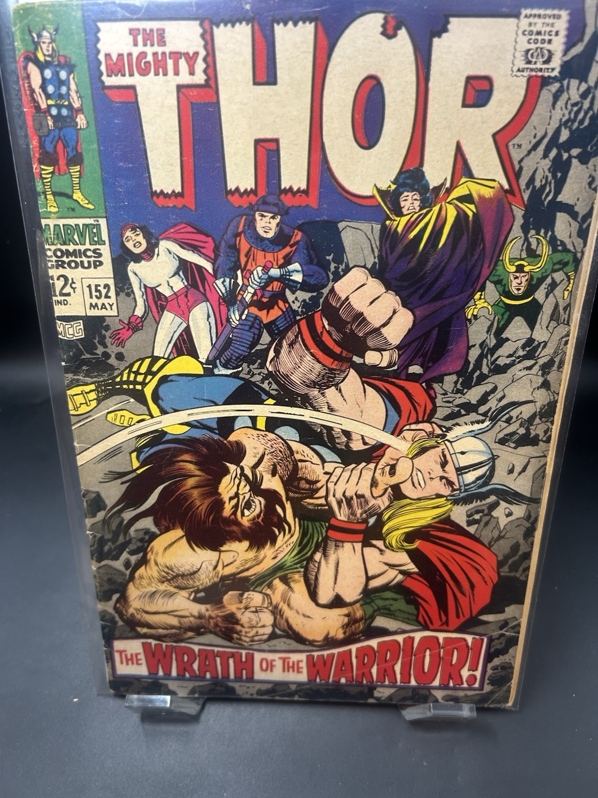 Mighty Thor #152 Comic Book May 1968 Good+ Grade Marvel Comics Vintage