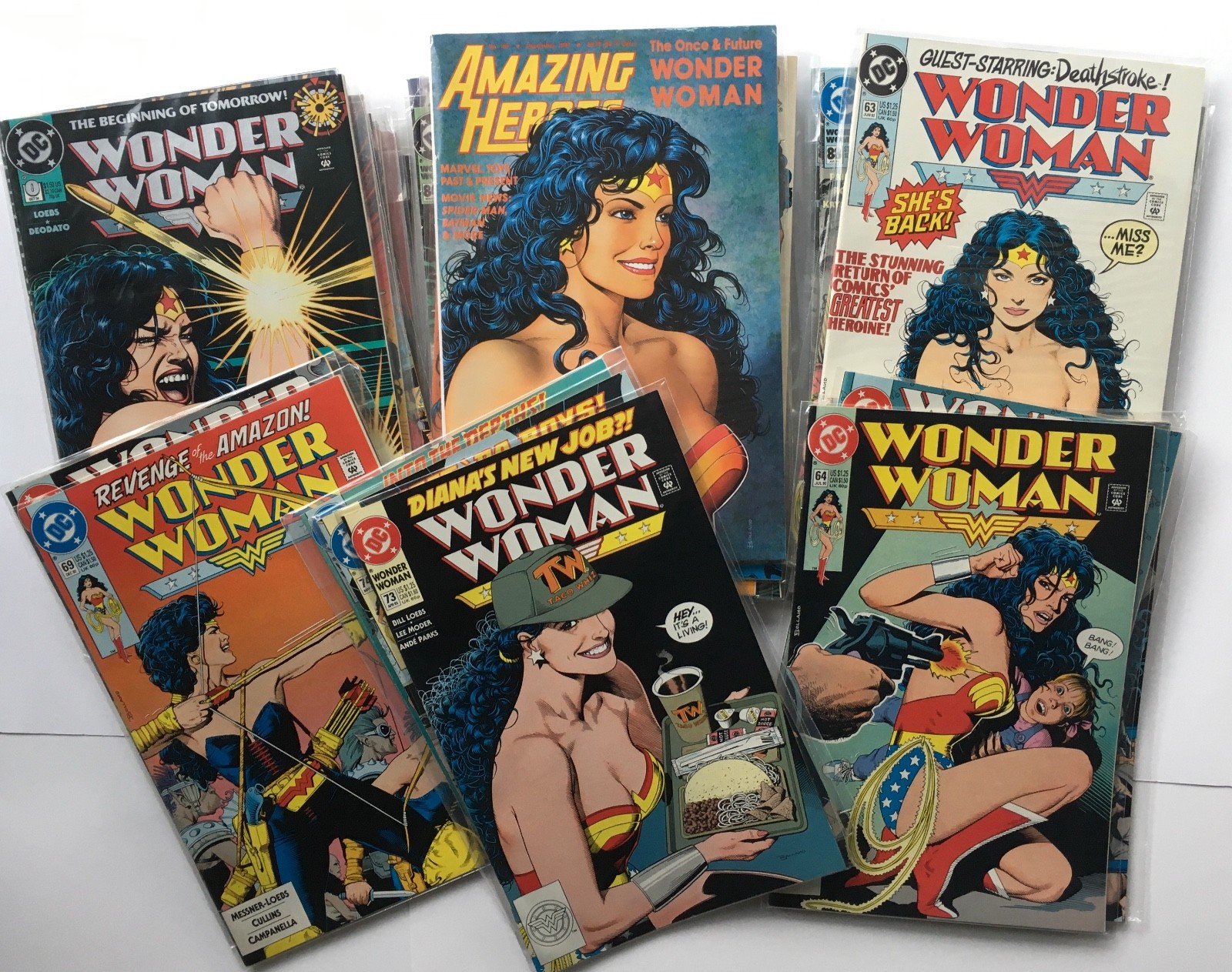 WONDER WOMAN #0 63-66 68-99 lot x30 iconic BOLLAND Covers Upper Grade +BONUS