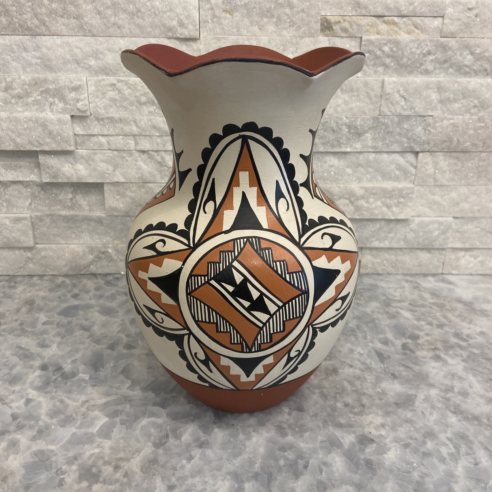 VTG Native American Large SIGNED M. Toya Jemez Pueblo MINT Vintage Maria