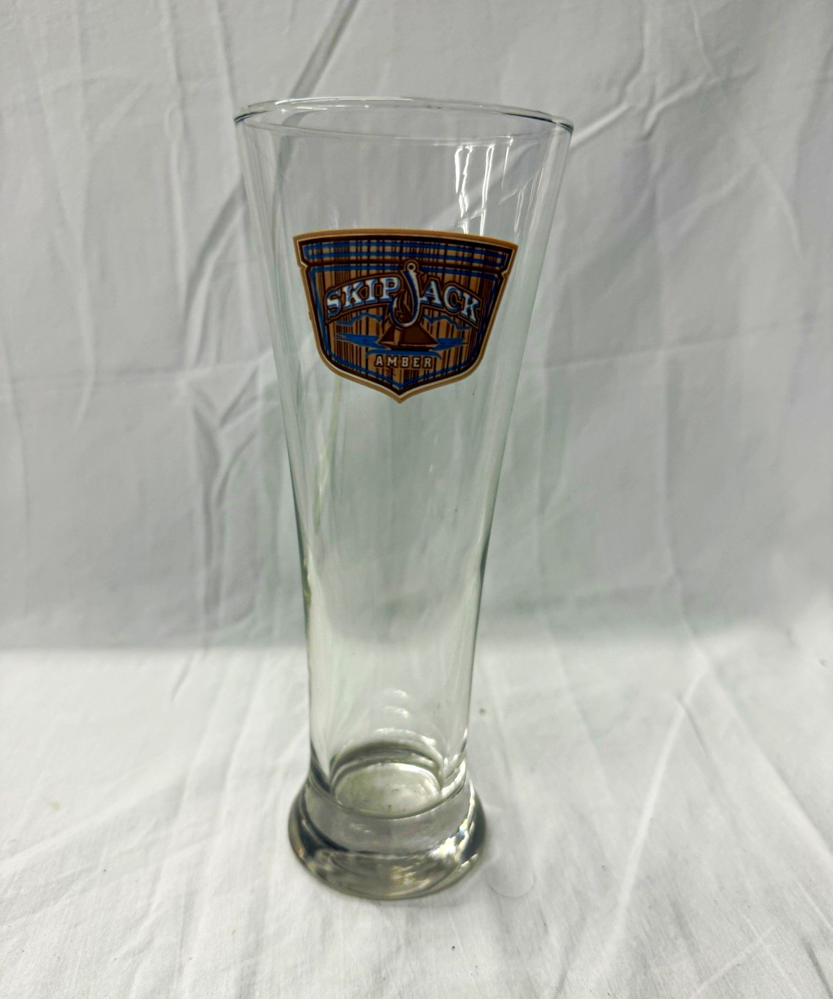 Skipjack Amber Beer Glass Anheuser Busch 2007 Chesapeake Bay Breweriana