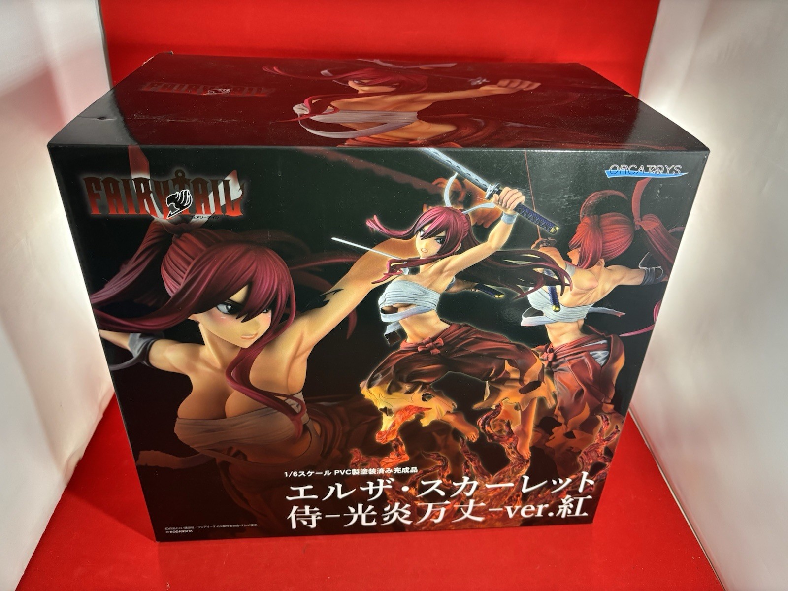 ORCA TOYS FAIRY TAIL ERZA SCARLET Samurai Kouen Banjou ver. Red 1/6 Figure PVC