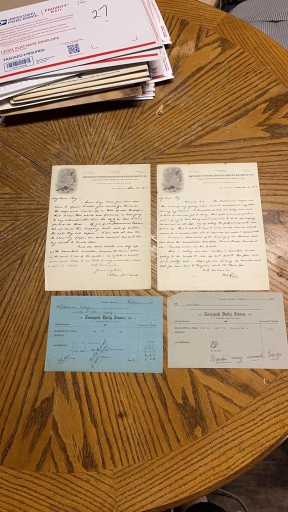 Early 20th Century Business Correspondence and Receipts