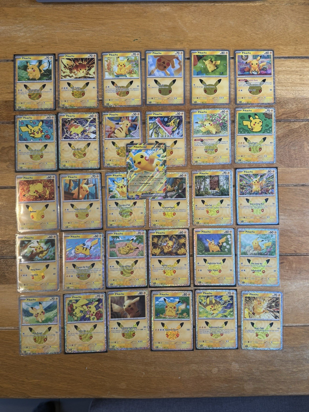 Pokémon Pikachu 1-30 Complete Set – 30th Anniversary Full 30 Card Set + EX