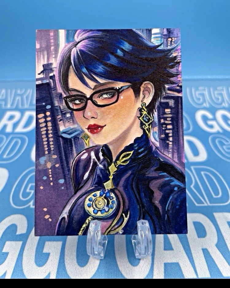 GGC Studio Bayonetta Hand Drawn Custom Art Sketch Card 1/1 AUTO