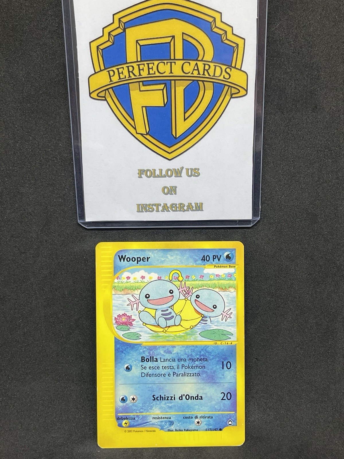 POKÉMON AQUAPOLIS COMMON WOOPER 117/147 NM- ITA