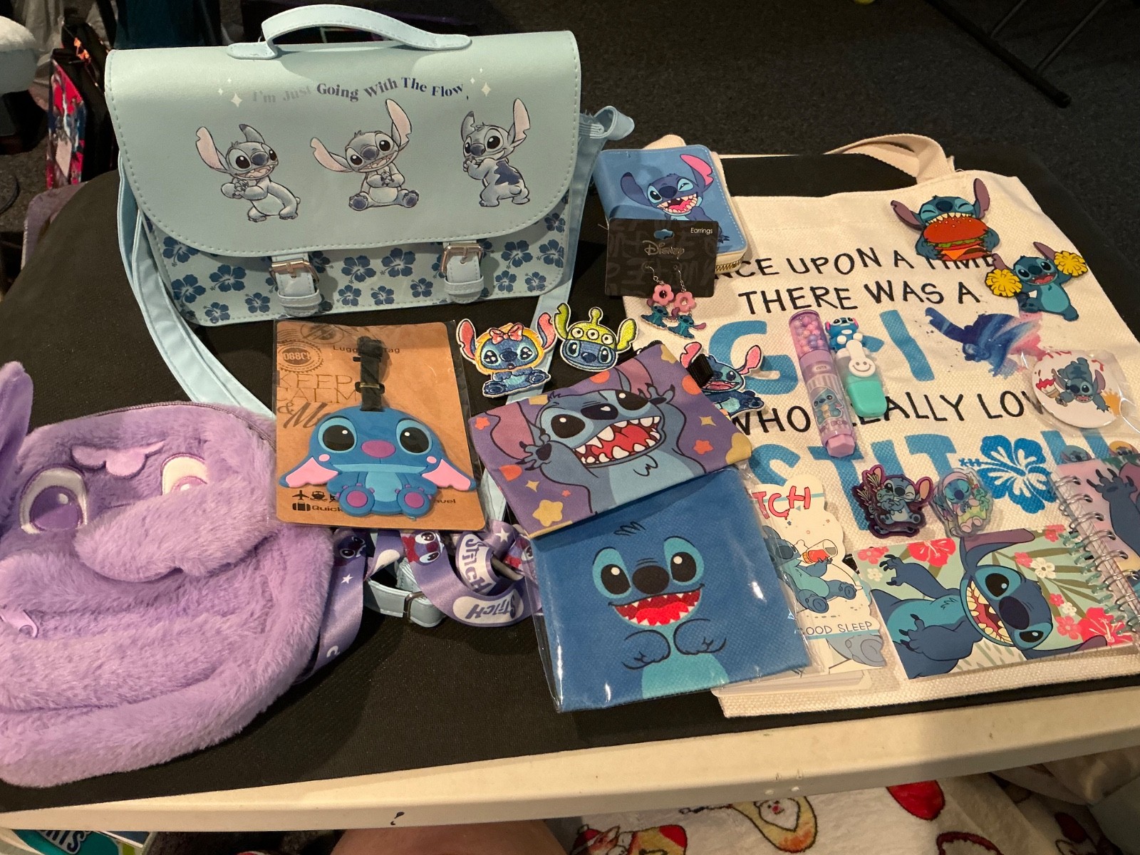 Large Disney Stitch Lot Purses,Bags, stuffies,patches