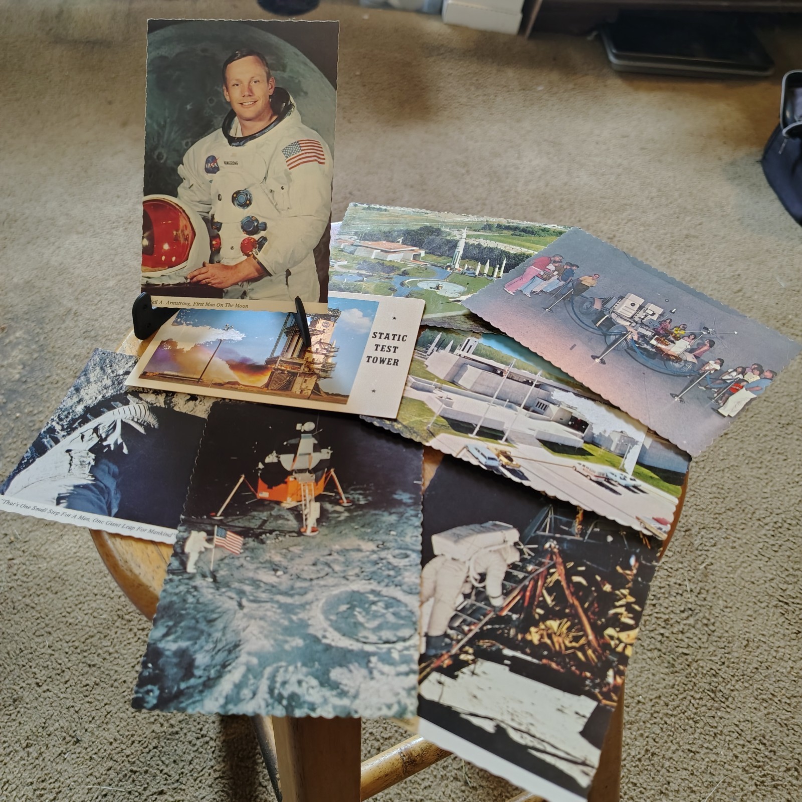 Lot of 8 ~ Vintage NASA Apollo Astronaut &More Postcards ~ Unmarked on Back 