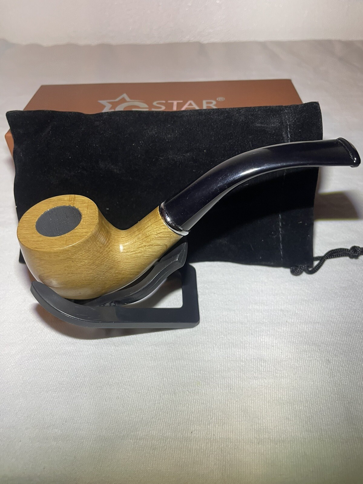 Goldenstar Gstar Nirvana Premium Wooden Pipe  With Display Pouch And Travel Box