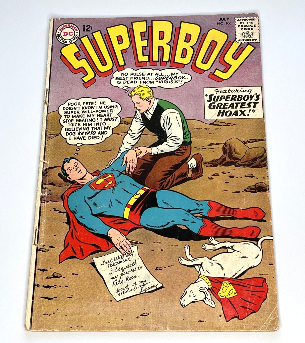 DC Comics Superboy # 106 Superboy's Greates Hoax 1963