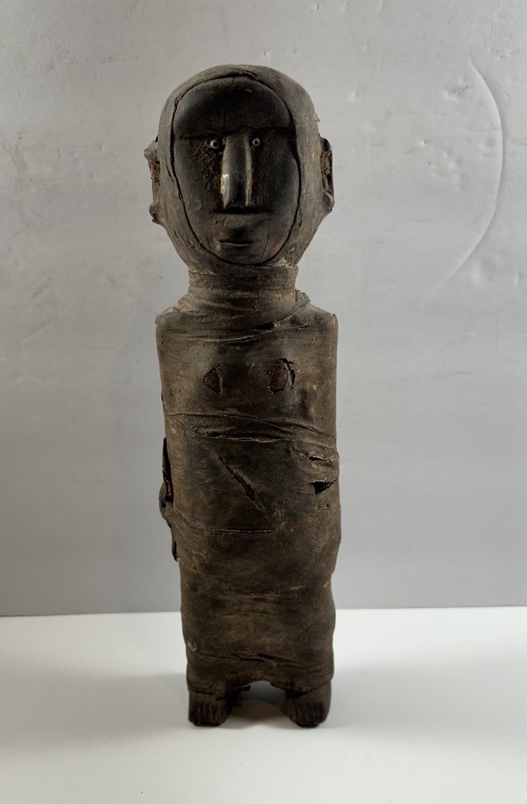 Vintage hand crafted Tanzanian Mummy figurine