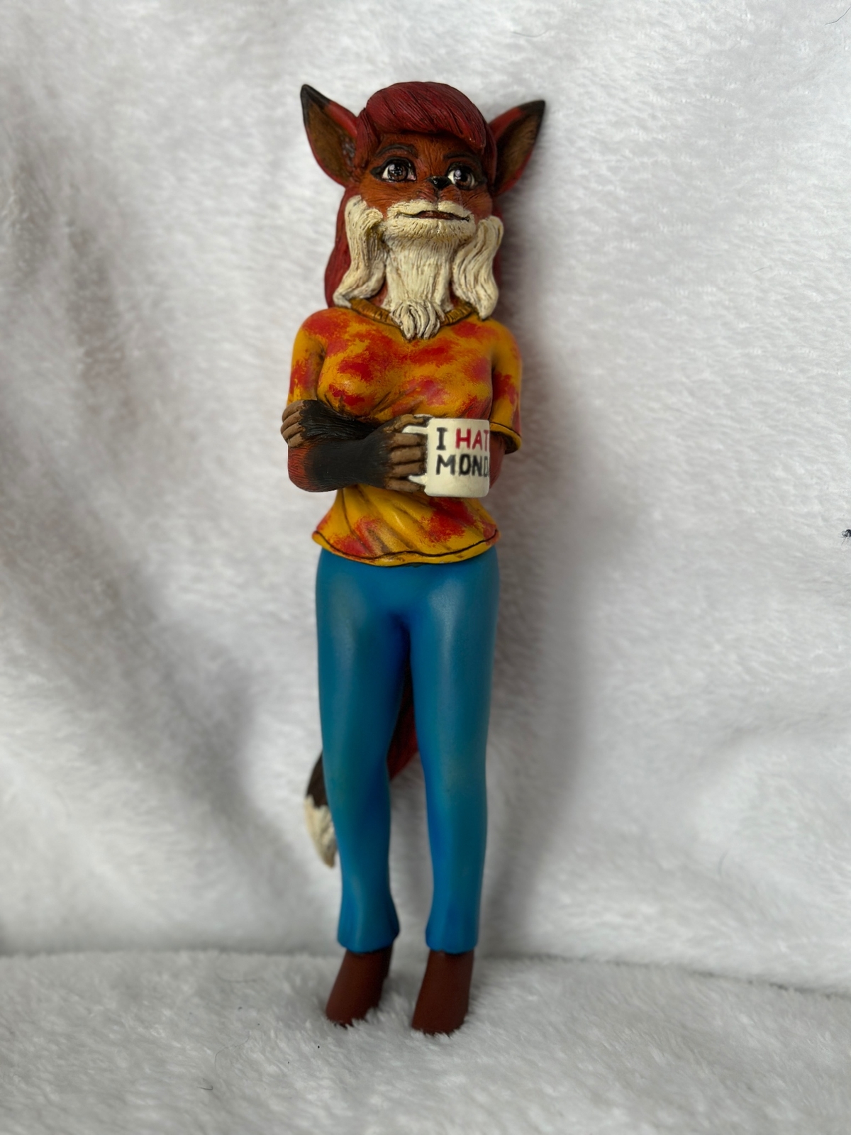 2001 Female FOX w/COFFEE  Anthropomorphic FURRY  8.5\