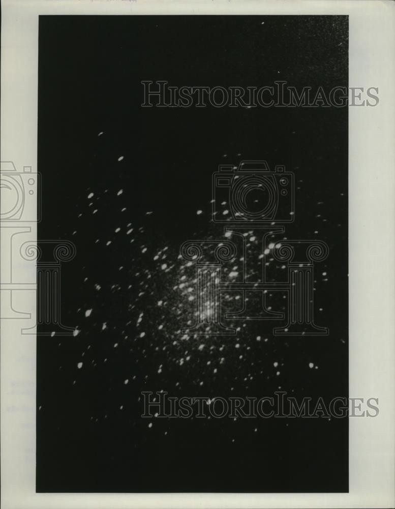 1974 Press Photo Houston Six minute exposure of stars in constellation Aquarius