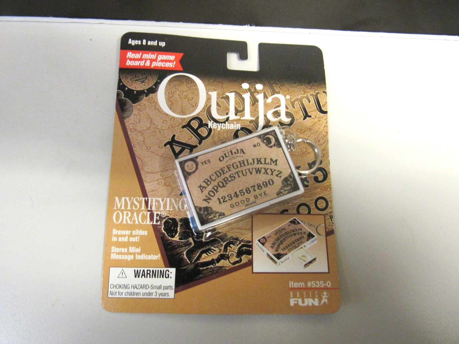 Basic Fun Keychain Miniature OUIJA Board Halloween Game