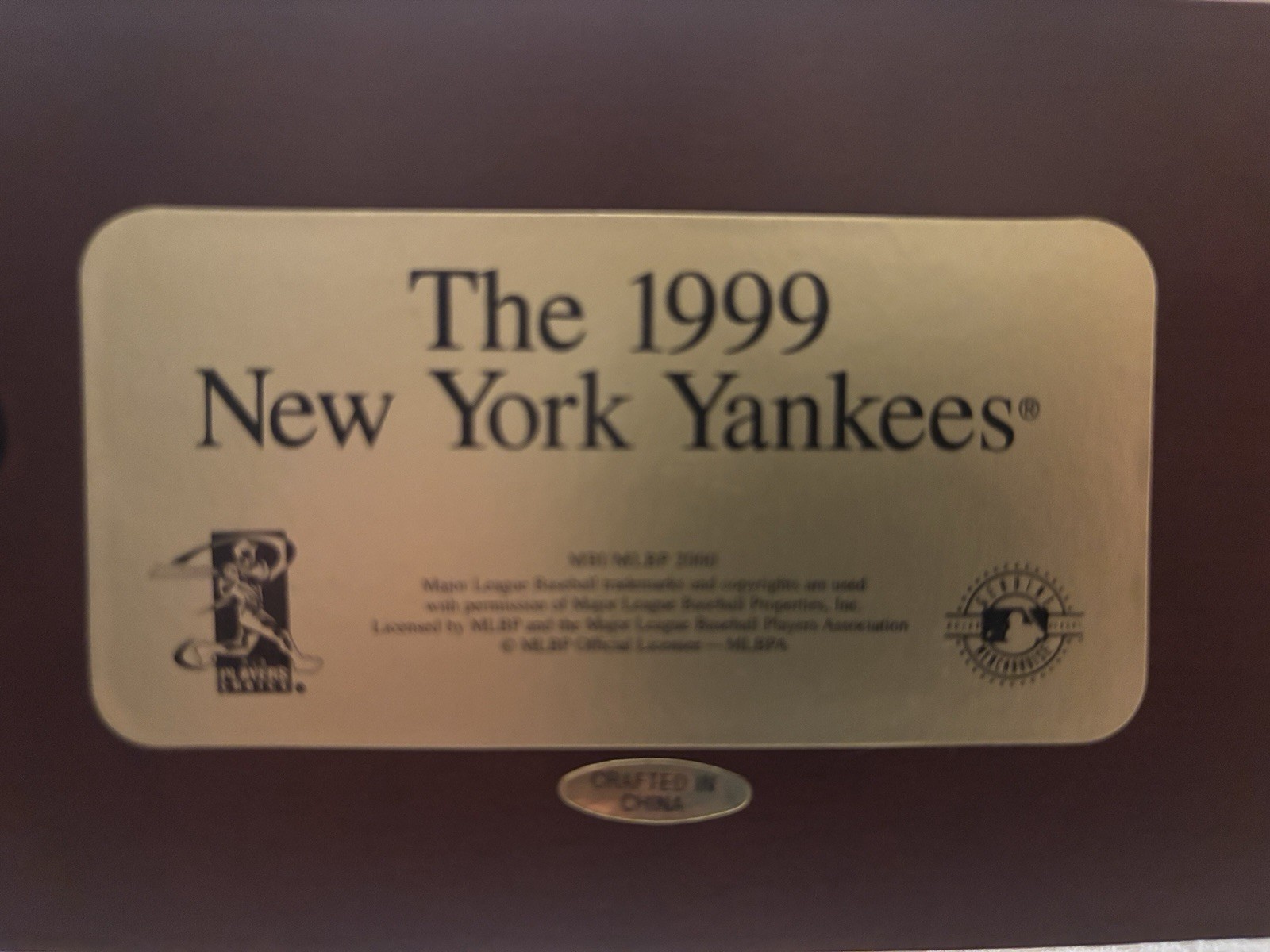 The Danbury Mint 1999 Yankees Lineup Collectible statue