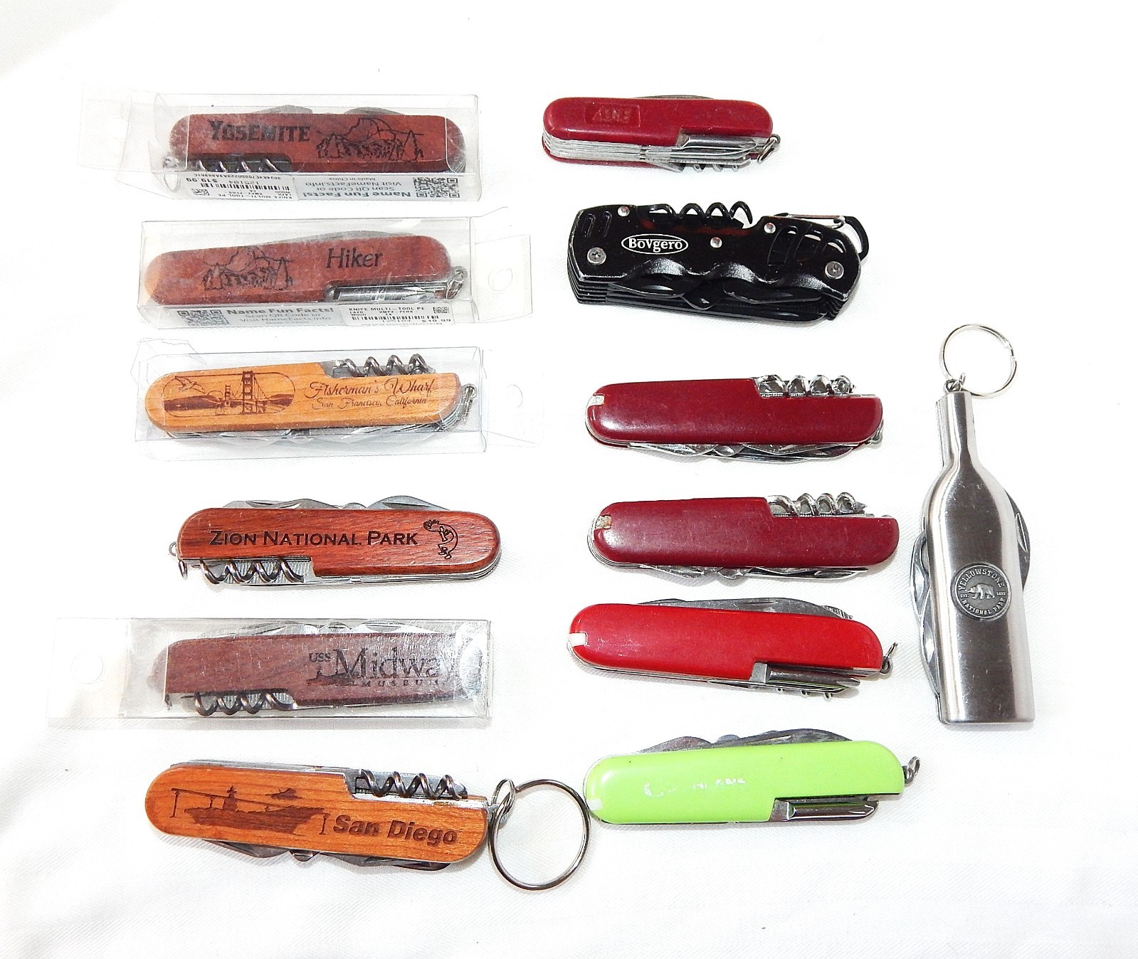 Big Lot of 13 Swiss Army Style Knives Assorted
