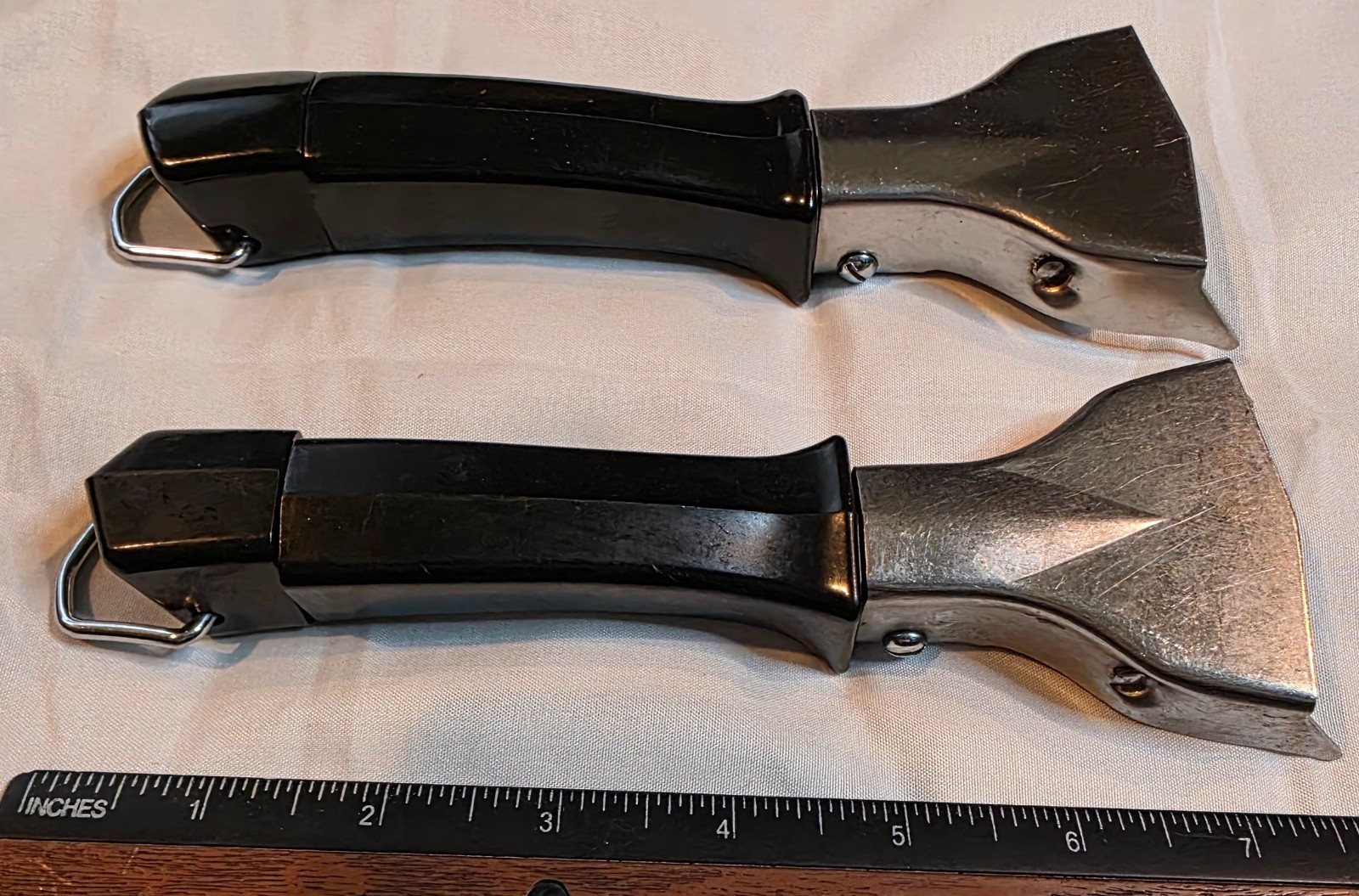TWO Vintage Corning Ware Twist & Lock Handles for Pots or Dishes