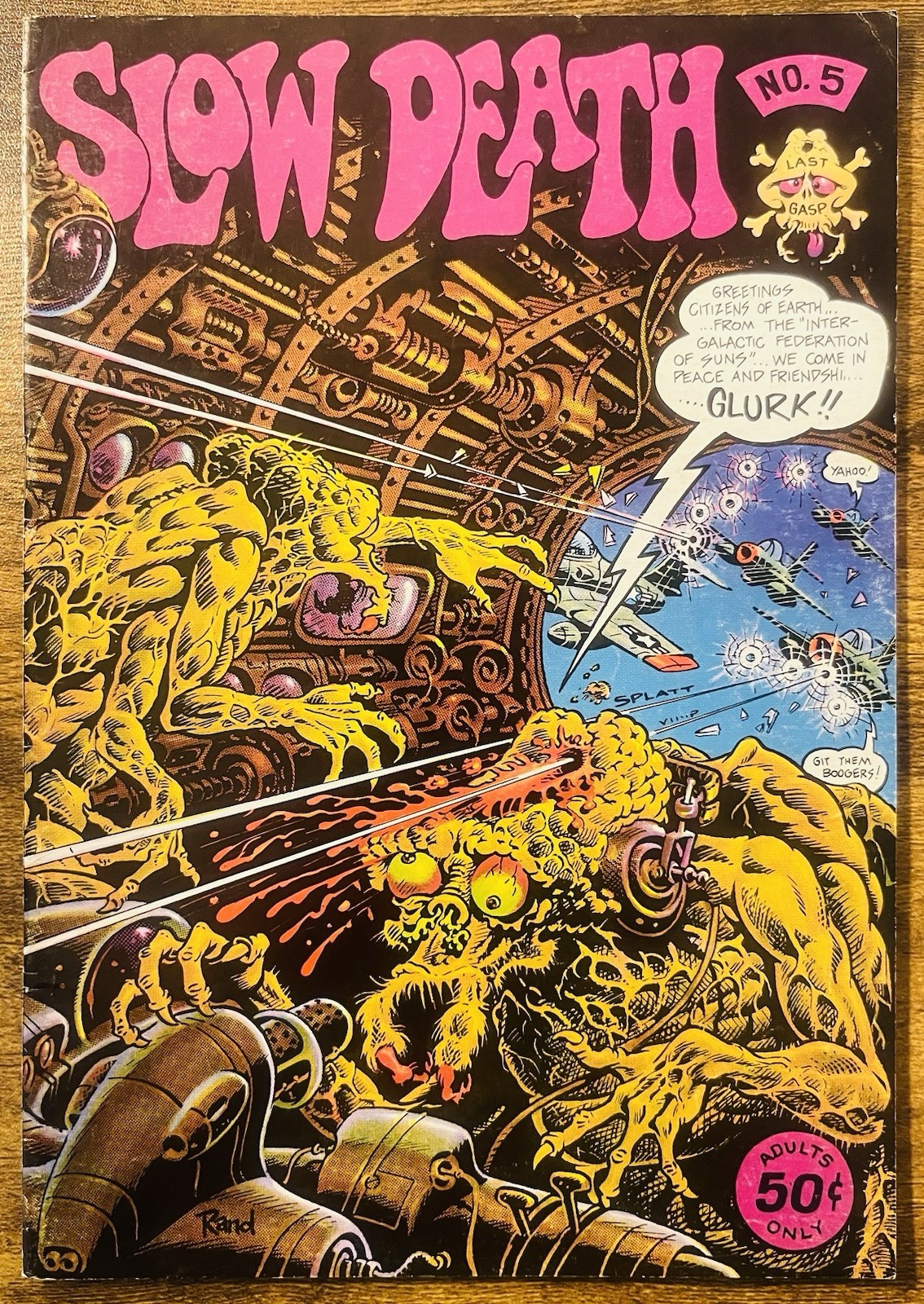 SLOW DEATH 5 RICHARD CORBIN COVER & STORY LAST GASP COMICS 1973 VINTAGE
