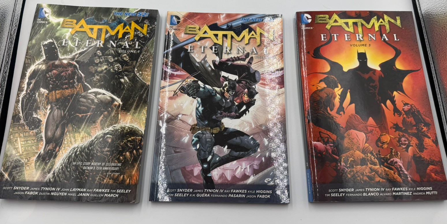 Batman Eternal Vol 1 2 3 Complete Set TPB New 52 DC Scott Snyder Pristine