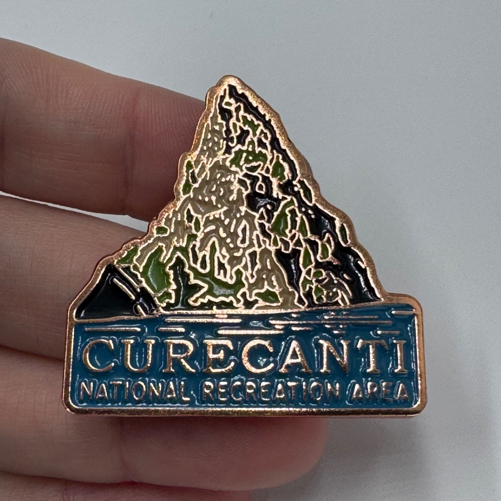 Large Curecanti National Recreation Area Colorado Lapel Pin Enamel