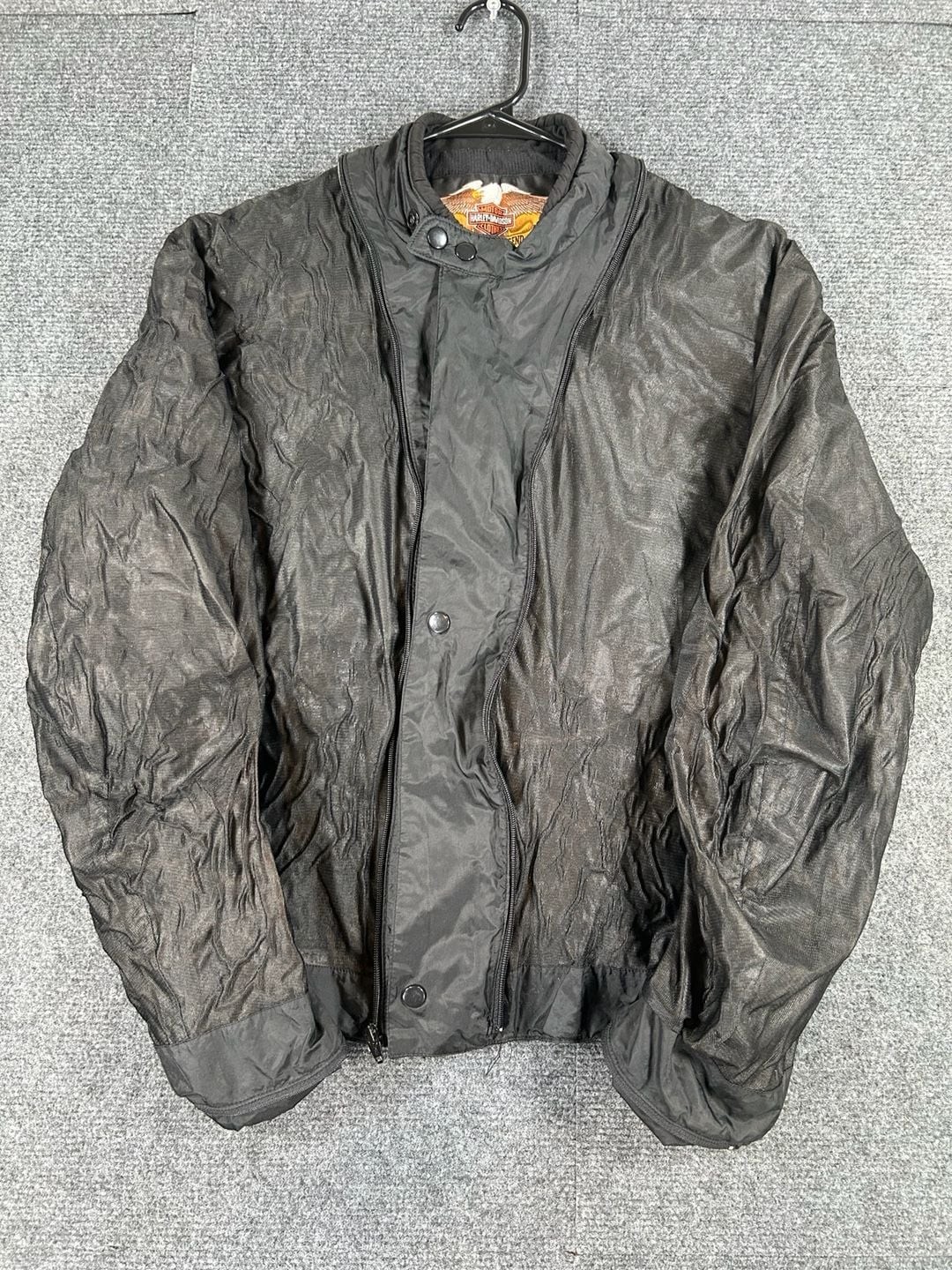 Harley-Davidson FXRG Jacket Size Large Black Waterproof Liner